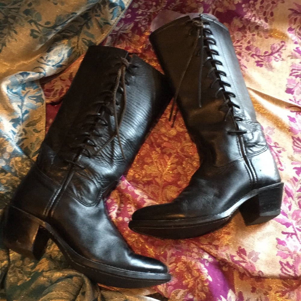 Harley Davidson Leather Riding Boots. Size 8.